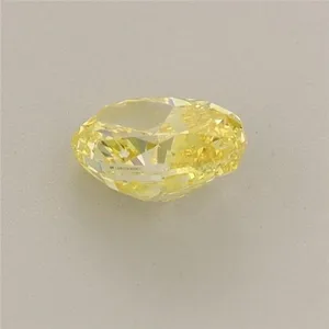 0.5ct OVAL Fancy Vivid Yellow VS1 Coloured Lab diamond