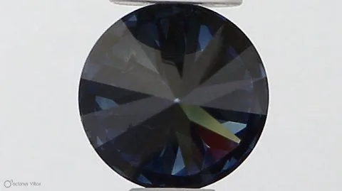 0.32ct ROUND Fancy Deep Blue SI2 Coloured Lab diamond