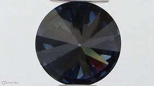 0.32ct ROUND Fancy Deep Blue SI2 Coloured Lab diamond