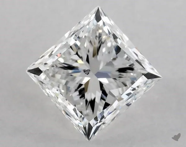 1ct PRINCESS F SI1 Natural diamond
