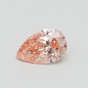 0.5ct PEAR Fancy Intense Pink VS1 Coloured Lab diamond
