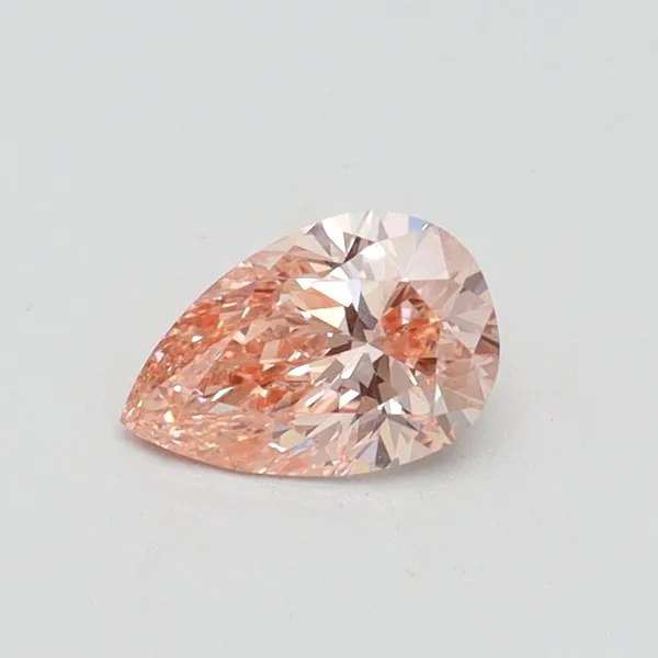 0.5ct PEAR Fancy Intense Pink VS1 Coloured Lab diamond