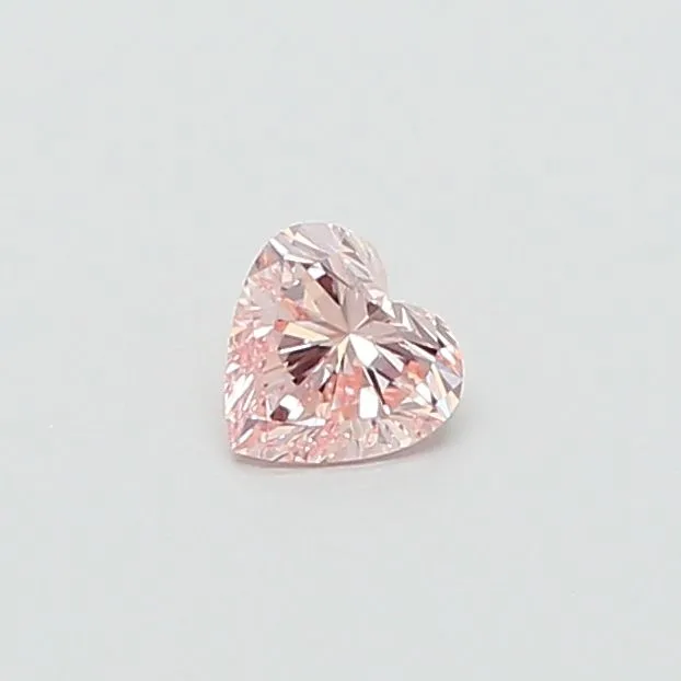 0.42ct HEART Fancy Intense Pink VS1 Coloured Lab diamond