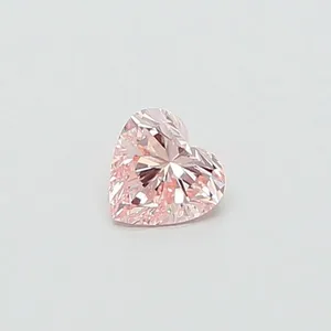 0.42ct HEART Fancy Intense Pink VS1 Coloured Lab diamond