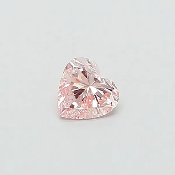 0.42ct HEART Fancy Intense Pink VS1 Coloured Lab diamond