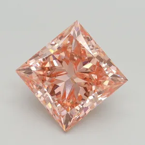 3.5ct PRINCESS Fancy Intense Pink VS2 Coloured Lab diamond