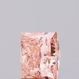 3.09ct PRINCESS Fancy Intense Pink VS1 Coloured Lab diamond