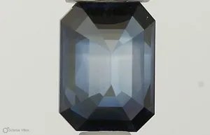 0.3ct EMERALD Fancy Deep Blue VVS2 Coloured Lab diamond