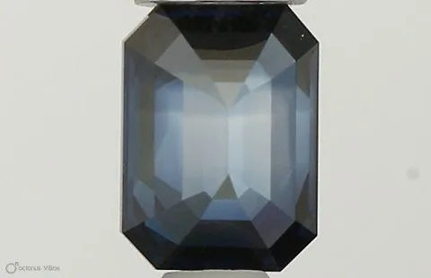 0.3ct EMERALD Fancy Deep Blue VVS2 Coloured Lab diamond