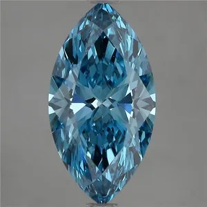 2.52ct MARQUISE Fancy Vivid Blue VS1 Coloured Lab diamond