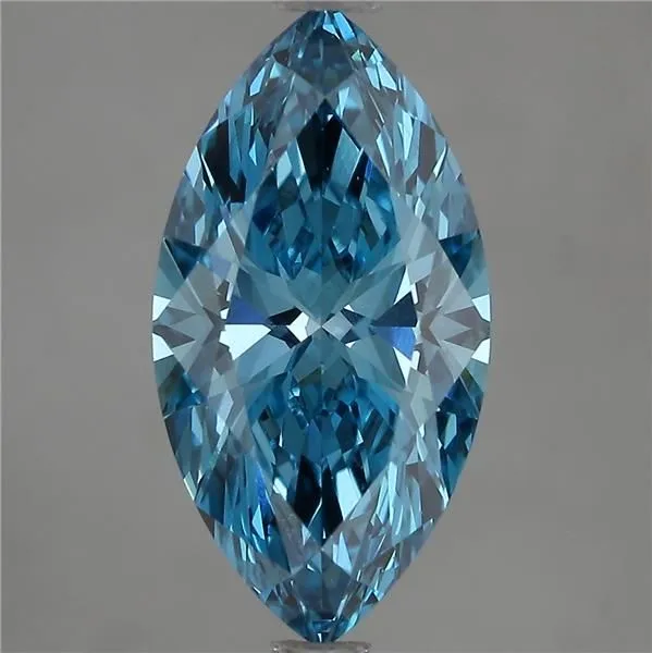 2.52ct MARQUISE Fancy Vivid Blue VS1 Coloured Lab diamond