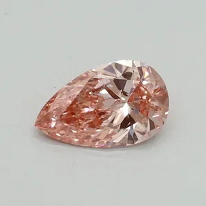 0.33ct PEAR Fancy Vivid Pink VVS2 Coloured Lab diamond