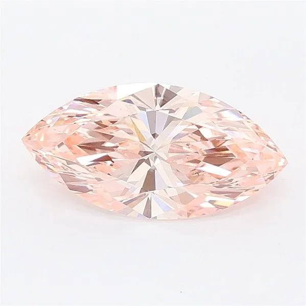 1.68ct MARQUISE Fancy Vivid Pink VS1 Coloured Lab diamond