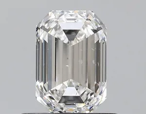 0.7ct EMERALD F SI2 Natural diamond