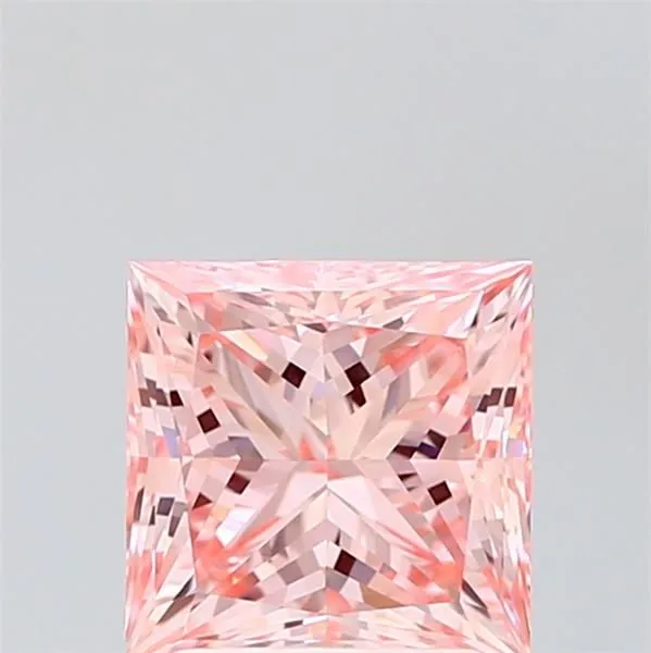 2ct PRINCESS Fancy Intense Pink VS1 Coloured Lab diamond