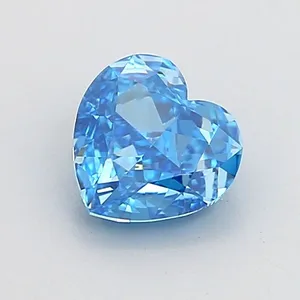 1.07ct HEART Fancy Vivid Blue VS1 Coloured Lab diamond