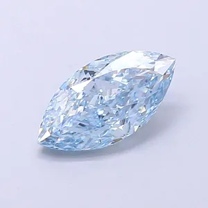 1.52ct MARQUISE Fancy Intense Blue VS1 Coloured Lab diamond