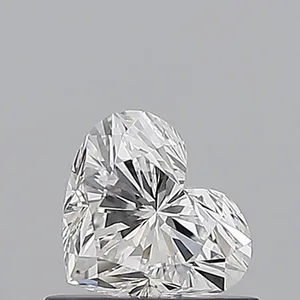 0.59ct HEART F VVS1 Natural diamond