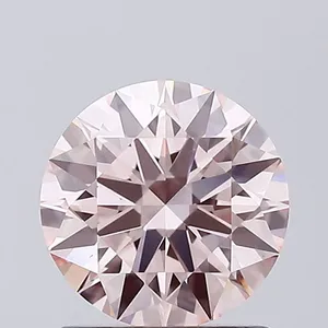 1.01ct ROUND Fancy Intense Pink VVS2 Coloured Lab diamond