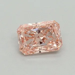 0.51ct RADIANT Fancy Vivid Pink VS1 Coloured Lab diamond