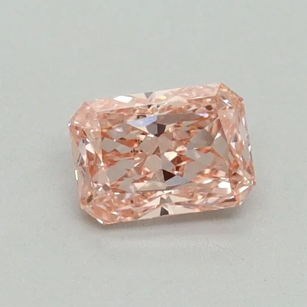 0.51ct RADIANT Fancy Vivid Pink VS1 Coloured Lab diamond