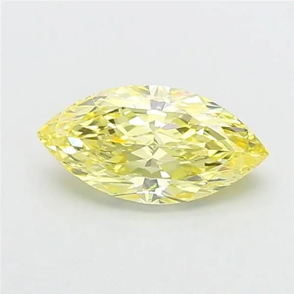 2.01ct MARQUISE Fancy Intense Yellow VS2 Coloured Lab diamond
