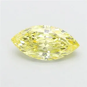 2.01ct MARQUISE Fancy Intense Yellow VS2 Coloured Lab diamond