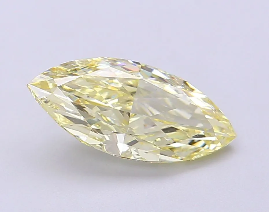 2.00ct MARQUISE Fancy Light Yellow VS1 Coloured Lab diamond