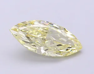 2ct MARQUISE Fancy Light Yellow VS1 Coloured Lab diamond