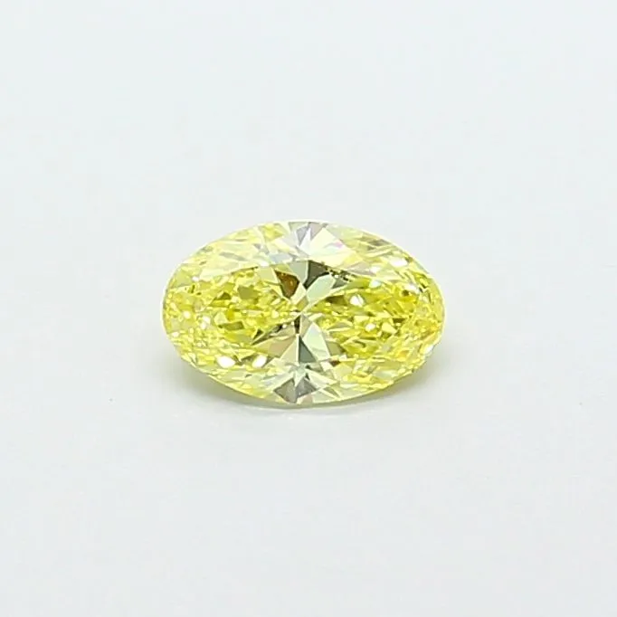0.43ct OVAL Fancy Yellow VS2 Coloured Lab diamond