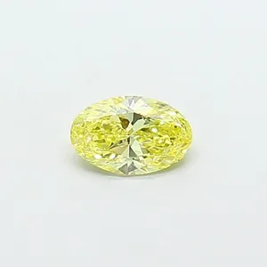 0.43ct OVAL Fancy Yellow VS2 Coloured Lab diamond