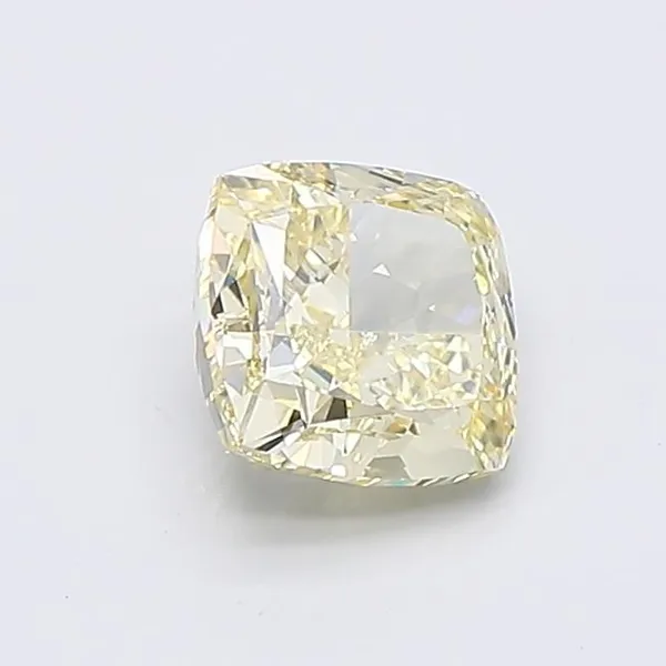 1.11ct CUSHION Fancy Yellow VVS2 Coloured Lab diamond