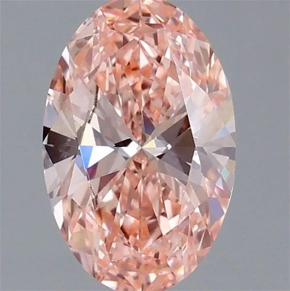 1.04ct OVAL Fancy Vivid Pink VS1 Coloured Lab diamond