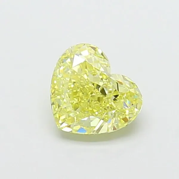 1.03ct HEART Fancy Intense Yellow VS1 Coloured Lab diamond