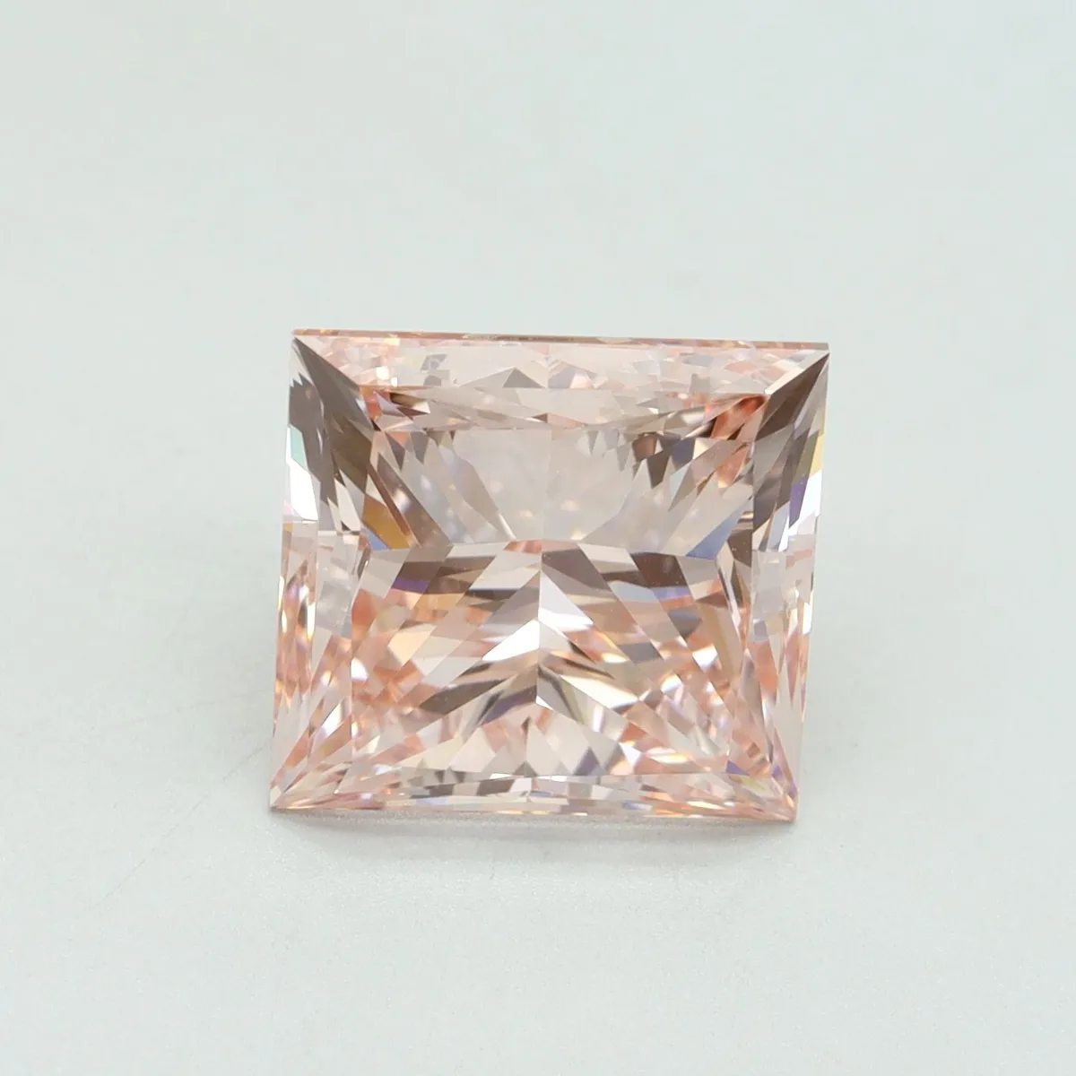 5.01ct PRINCESS Fancy Intense Pink VS1 Coloured Lab diamond