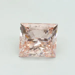5.01ct PRINCESS Fancy Intense Pink VS1 Coloured Lab diamond