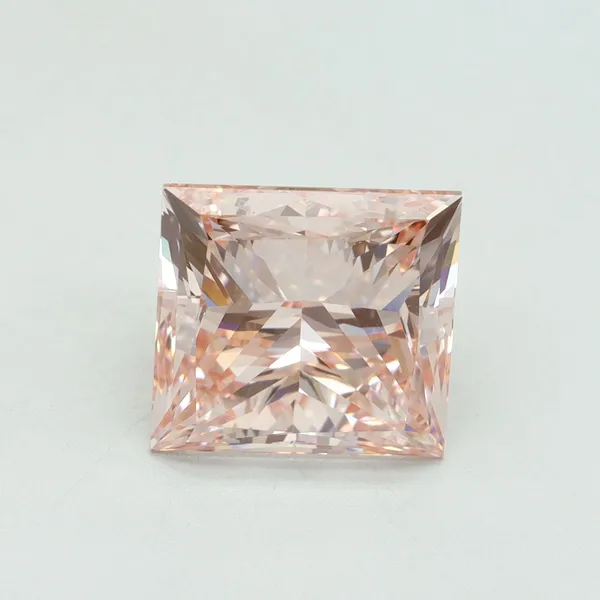 5.01ct PRINCESS Fancy Intense Pink VS1 Coloured Lab diamond