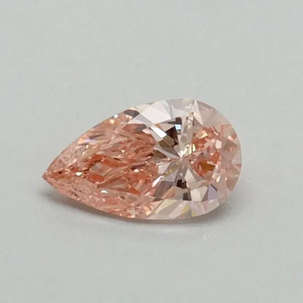 0.32ct PEAR Fancy Vivid Pink VS1 Coloured Lab diamond