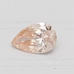 0.3ct PEAR Fancy Intense Orangey Pink VS1 Coloured Lab diamond