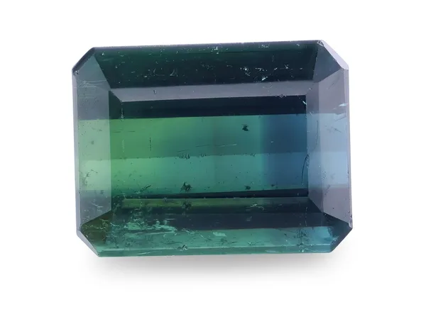 1.83ct Parti Tourmaline, Emerald Cut gemstone