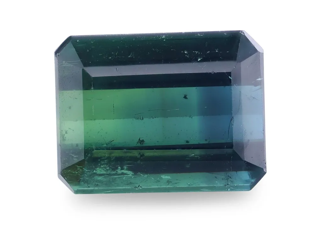1.83ct Parti Tourmaline, Emerald Cut gemstone