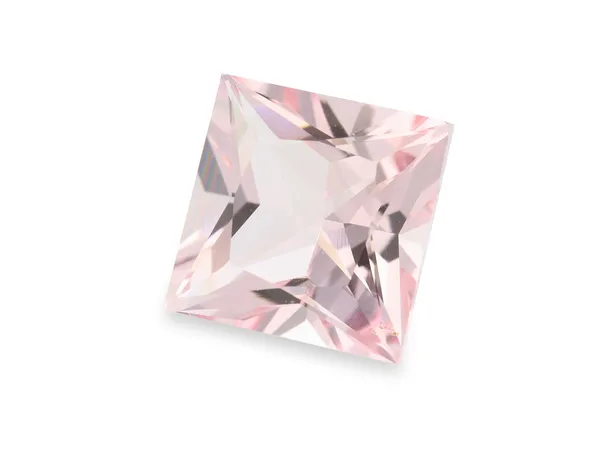 3.12ct Pink Morganite, Square cut gemstone