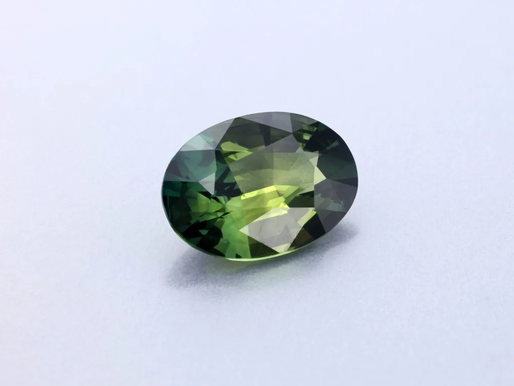 0.86ct Parti Sapphire, Oval gemstone