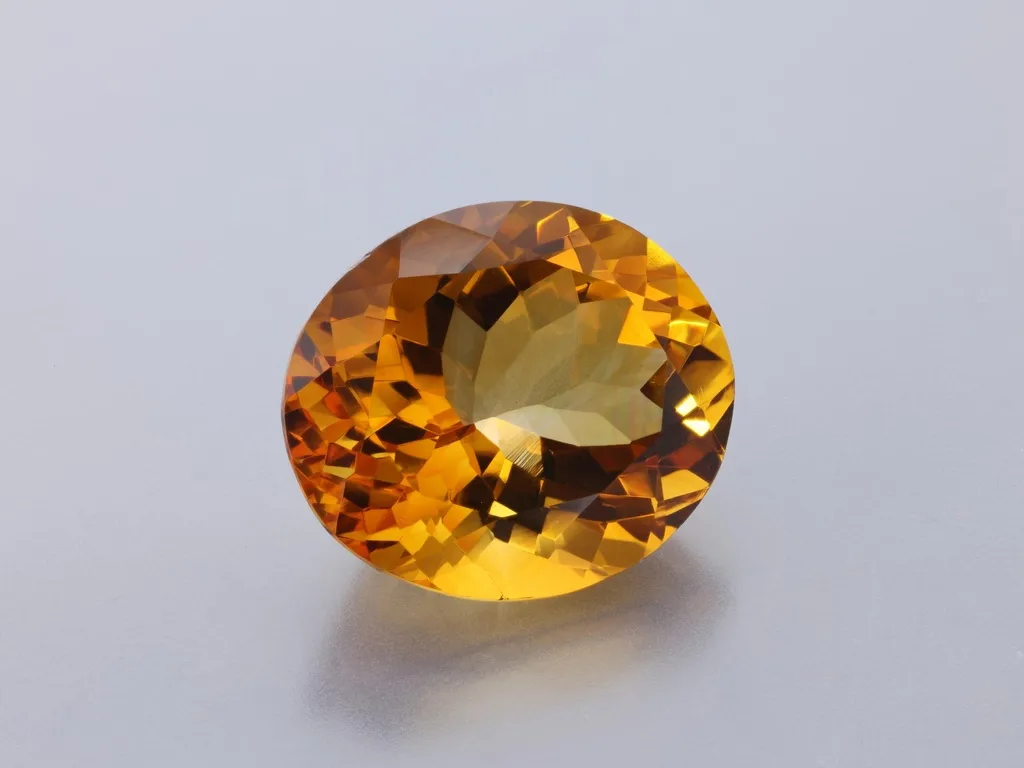 8.02ct Yellow Citrine, Oval gemstone