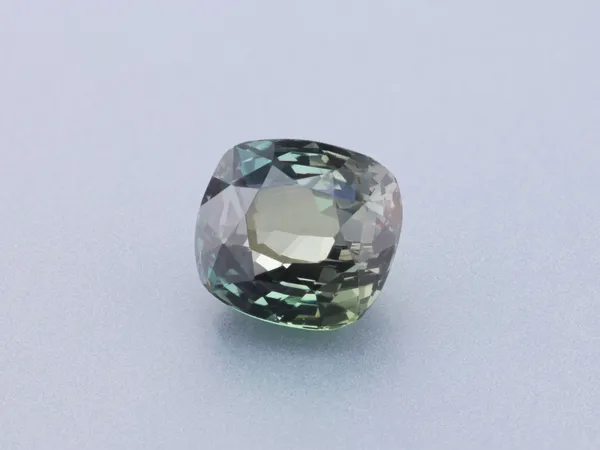 1ct Parti Alexandrite, Cushion cut gemstone