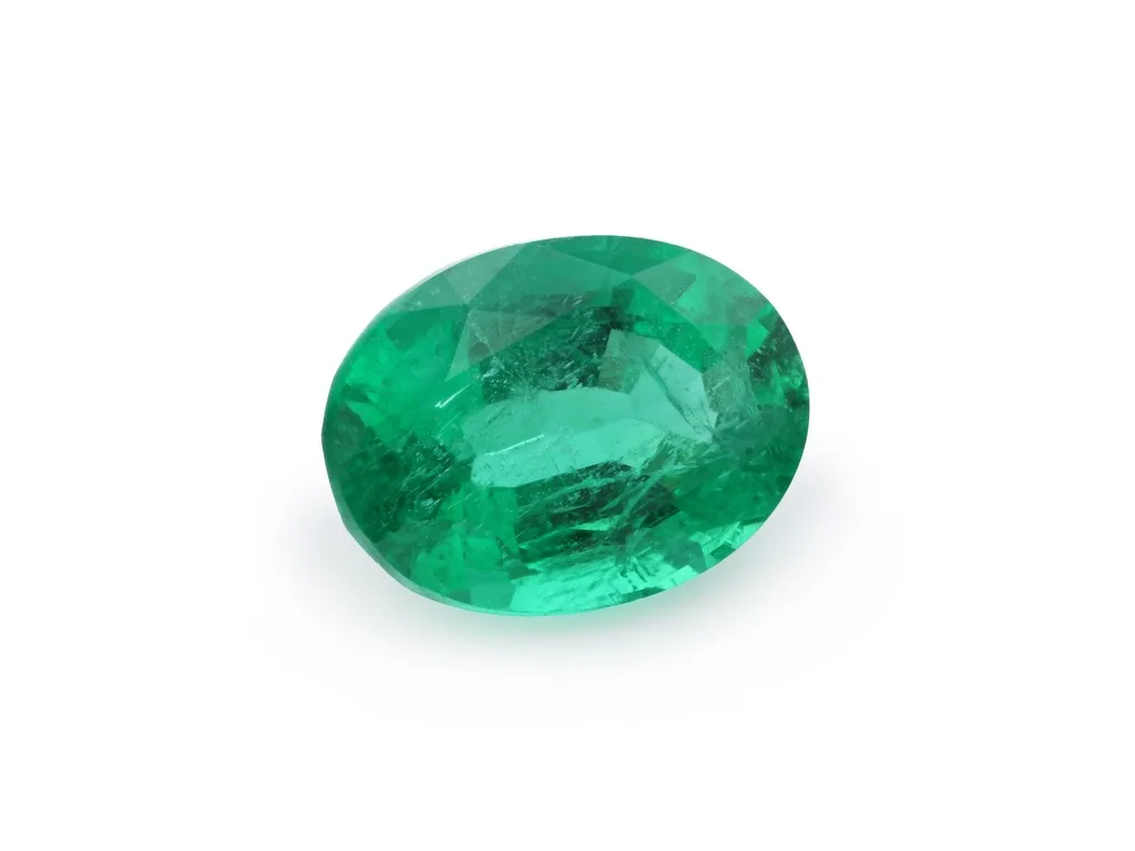 1.47ct Green Emerald, Oval gemstone