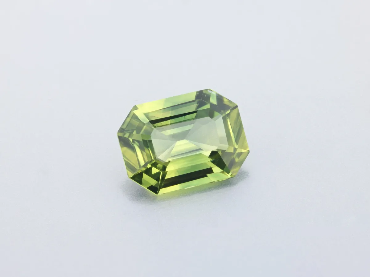 1.36ct Parti Sapphire, Emerald Cut gemstone