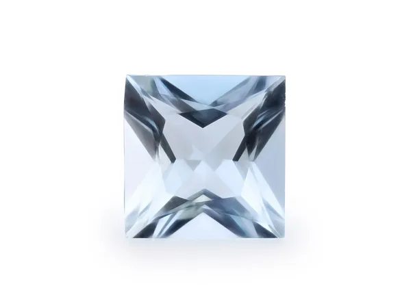 1.8ct Blue Aquamarine, Square cut gemstone