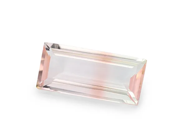 1.31ct Parti Tourmaline, Baguette cut gemstone