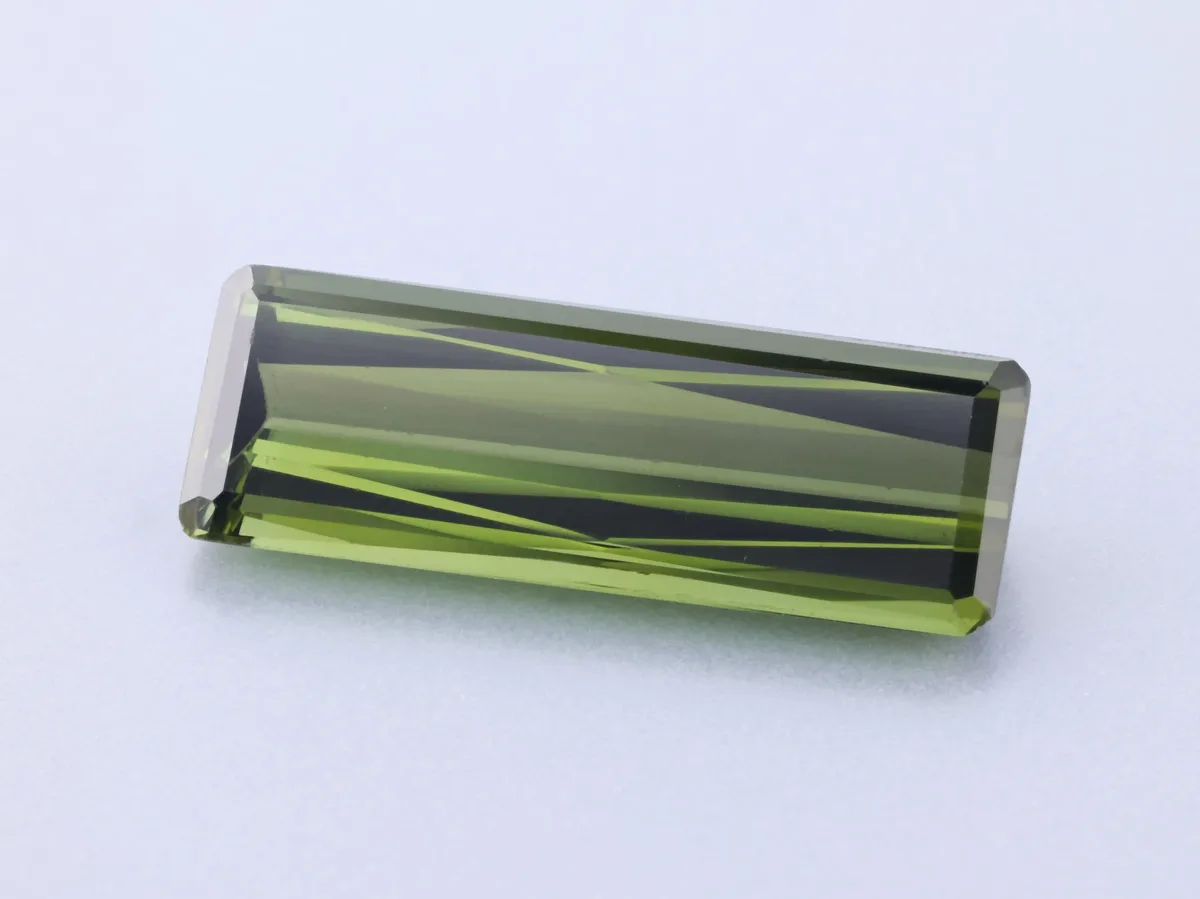 3.1ct Green Tourmaline, Emerald Cut gemstone